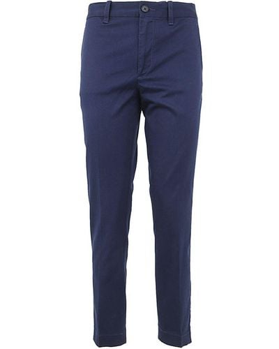 Polo Ralph Lauren Slim Cotton Ankle Chino Trousers - Blue
