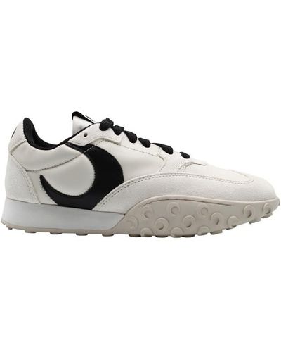 Marine Serre Leather Ms Rise Sneakers Shoes - White