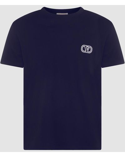 Valentino Navy Blue Cotton T-shirt