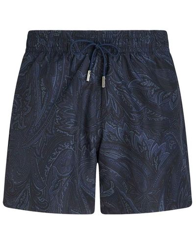 Etro Swim Shorts Swimwear - Blue
