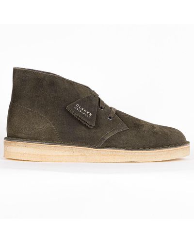 Clarks Originals Desert Coal Shoes - Gray
