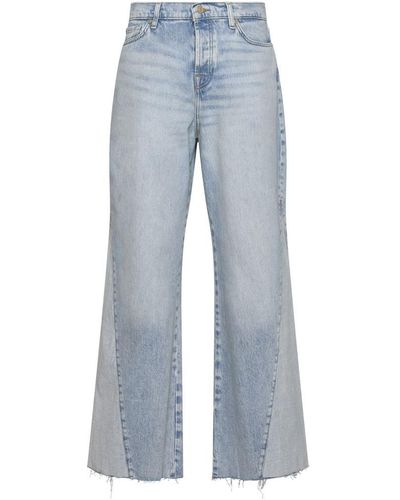 7 For All Mankind Zoey Mid Summer With Panel Jeans - Blue