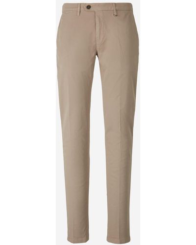 Canali Cotton Chino Trousers - Natural