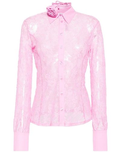 Blugirl Blumarine Floral Lace Shirt - Pink