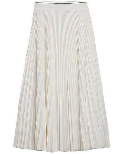 Tommy Hilfiger Thc Sporty Pleated Maxi Skirt - White