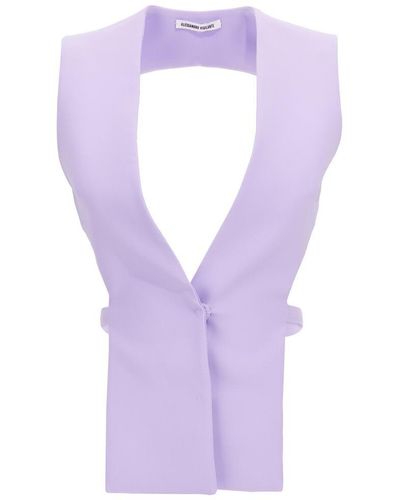 ALESSANDRO VIGILANTE Jackets & Vests - Purple