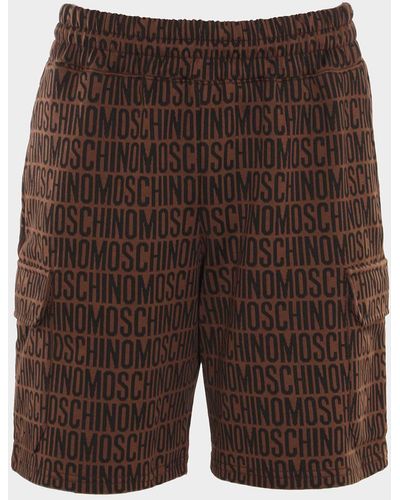 Moschino And Cotton Shorts - Brown