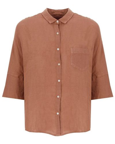 120% Lino Shirts - Brown