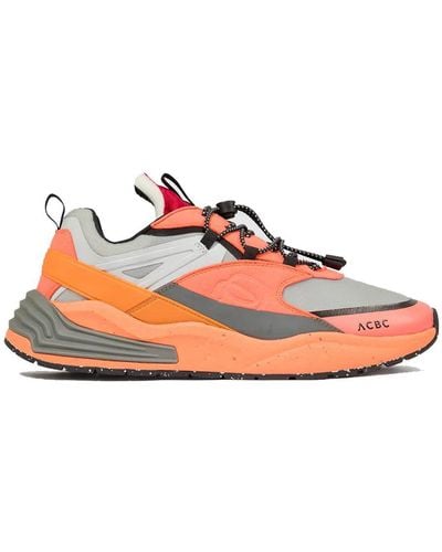 Piquadro Fabric Sneakers Shoes - Orange