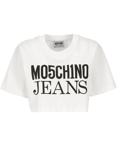 Moschino Jeans Cropped T-Shirt - White