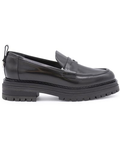 Sergio Rossi Flat Shoes Black - Grey