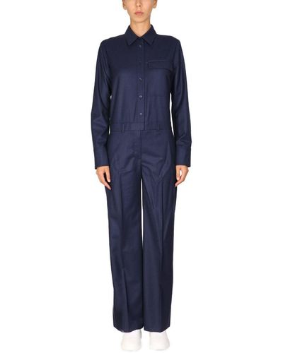 Stella McCartney Tella Mccartney Wool Jumpsuit - Blue