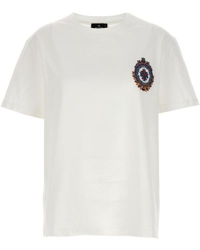 Etro Embroidery T-shirt - White