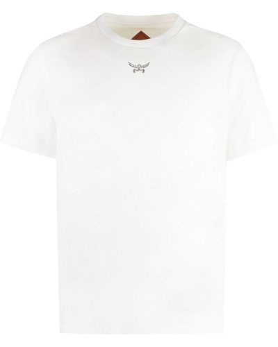 MCM Cotton Crew-Neck T-Shirt - White