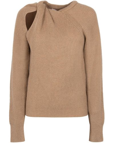 Stella McCartney Cashmere Knot Sweater - Natural
