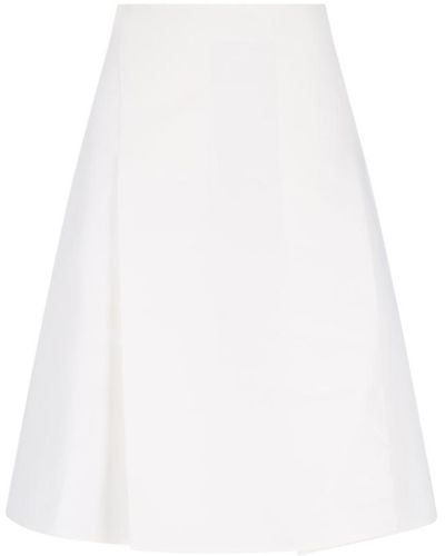 Marni Wide Midi Skirt - White