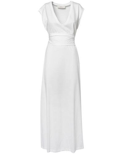 Jucca Jersey Dress With Belt - White