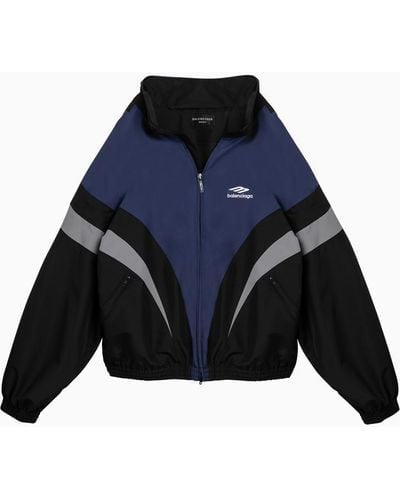 Balenciaga Off Shoulder Tracksuit 3B Sports Icon// Jacket - Blue
