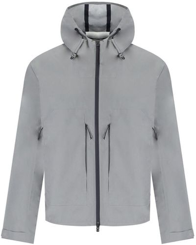 Emporio Armani Travel Essential Hooded Jacket - Gray