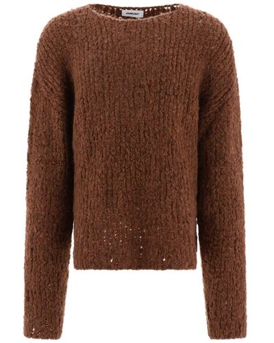 Ambush Mohair Blend Sweater - Brown