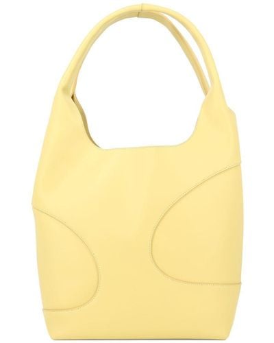 Ferragamo Hobo Bag With Cut-Out Detailing Shoulder Bags - Yellow