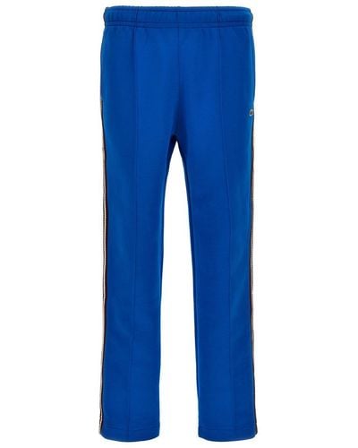 Lacoste Logo Patch Sweatpants Pants - Blue