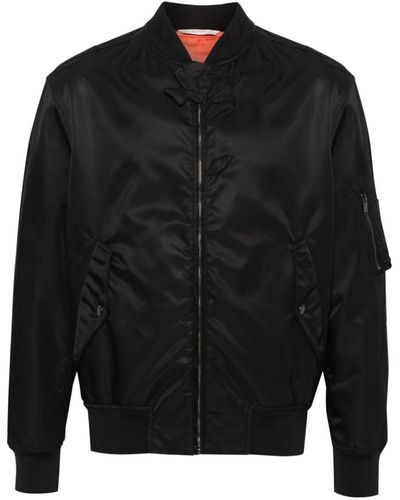 Valentino Nylon Bomber Jacket - Black