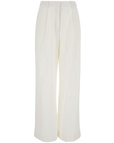 DUNST Wide Trousers - White