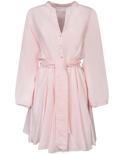 120% Lino Dresses - Pink