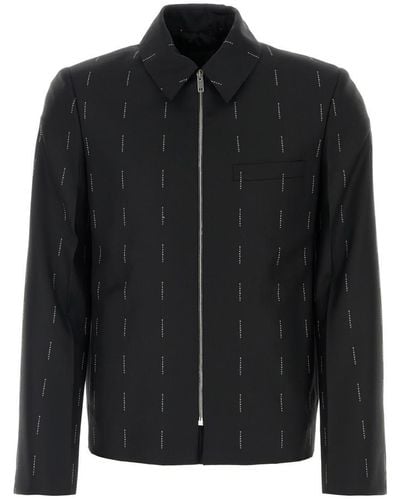 Givenchy Embroidered Twill Blazer - Black