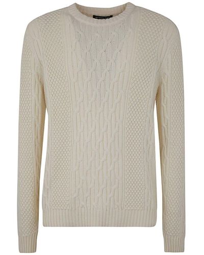 Michael Kors Aran Crew Neck Pullover - Natural