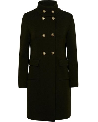 Charlott Green Wool Coat - Black