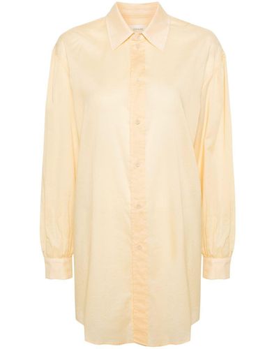 Lemaire Light Straight Collar Shirt Clothing - Natural