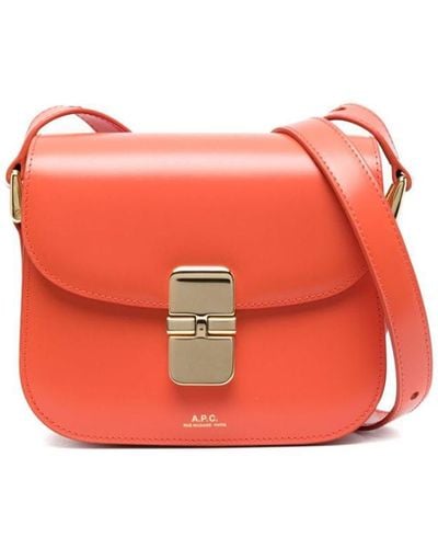 A.P.C. Mini Grace Shoulder Bag - Red