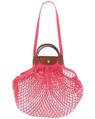 Longchamp Le Pliage Filet Bag - Pink