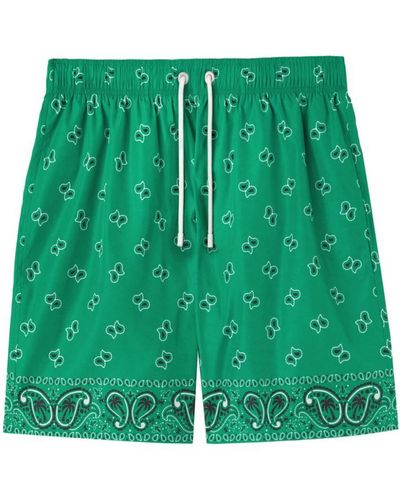 Palm Angels Paisley-print Swim Shorts - Green