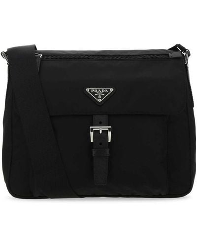 Prada Re-nylon Crossbody Bag - Black