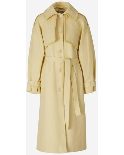 Rodebjer Cotton Trench Coat - Natural