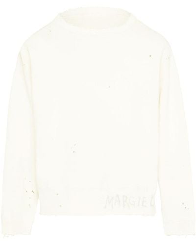Maison Margiela Paint Splash Sweatshirt - White