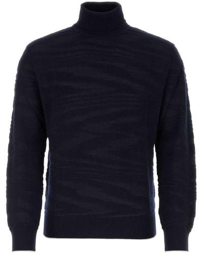 Missoni Midnight Blue Wool Blend Sweater