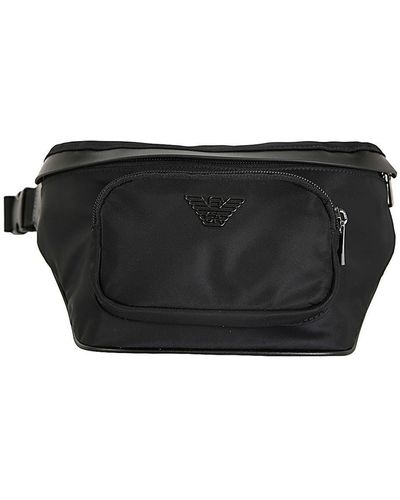 Emporio Armani Man`s Waistbag Bags - Black
