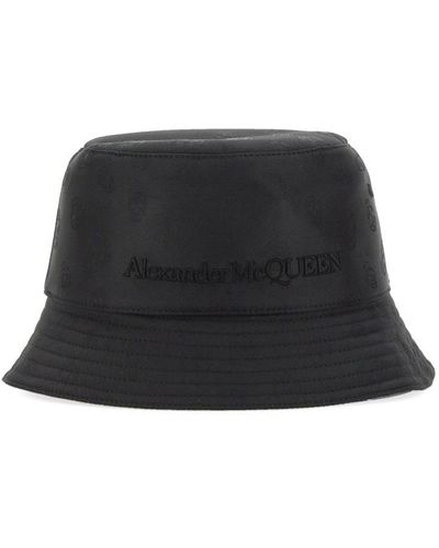 Alexander McQueen Bucket Skull Hat - Black