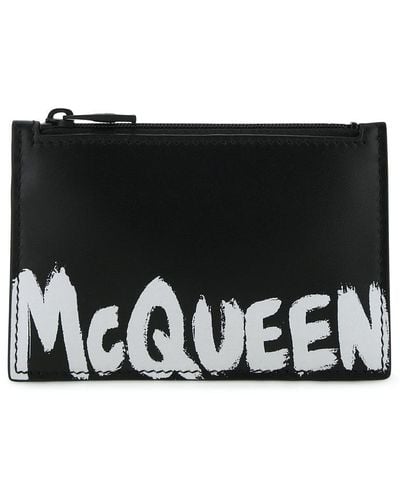 Alexander McQueen Logo-print Wallet - Black
