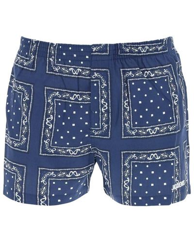 Jacquemus All-over Print Underwear Trunk - Blue