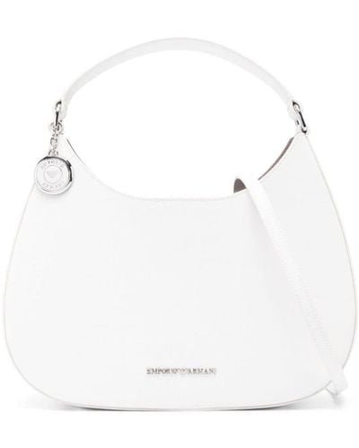 Emporio Armani Medium Hobo Bag - White