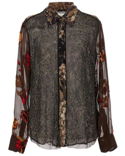 Dries Van Noten Chowis Shirt, Blouse - Black