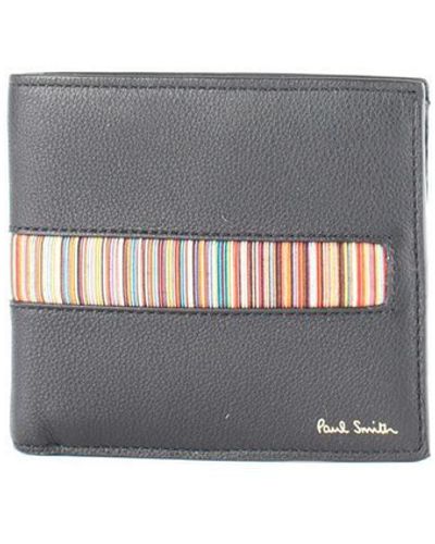 Paul Smith Black Leather Wallet - Gray