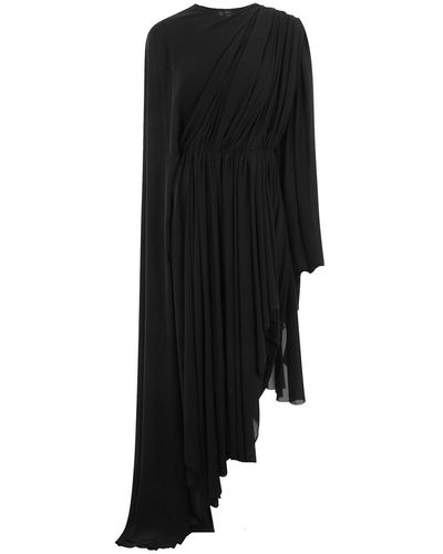 Balenciaga All In Crepe Dress - Black