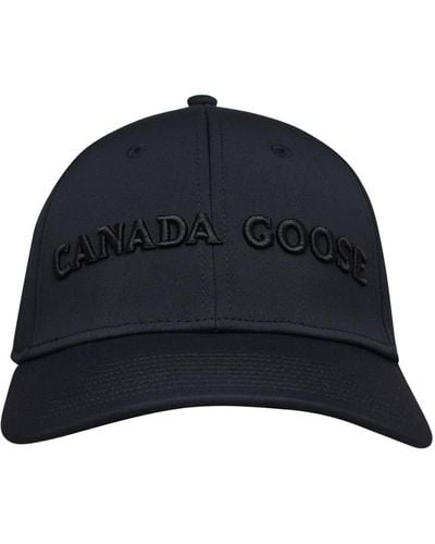 Canada Goose Black Polyester Cap - Blue