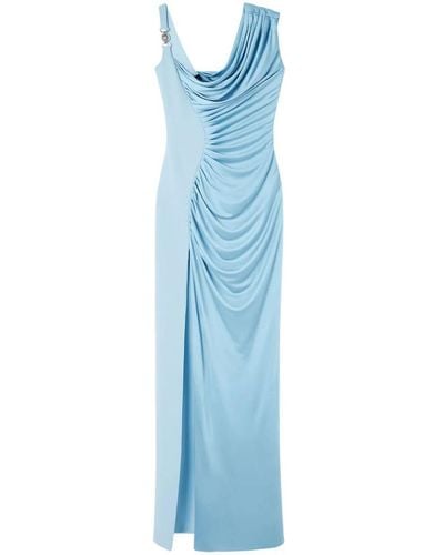 Versace Medusa '95 Draped Gown - Blue